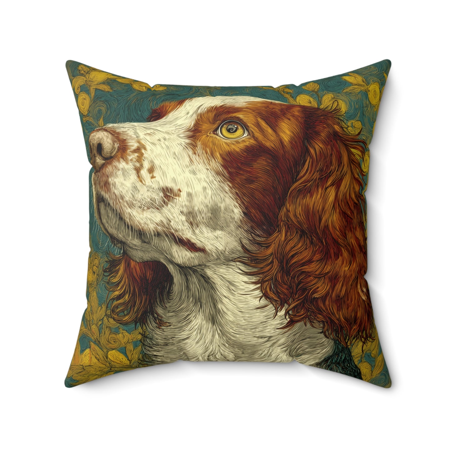 Autumn Setter - Spun Polyester Square Pillow