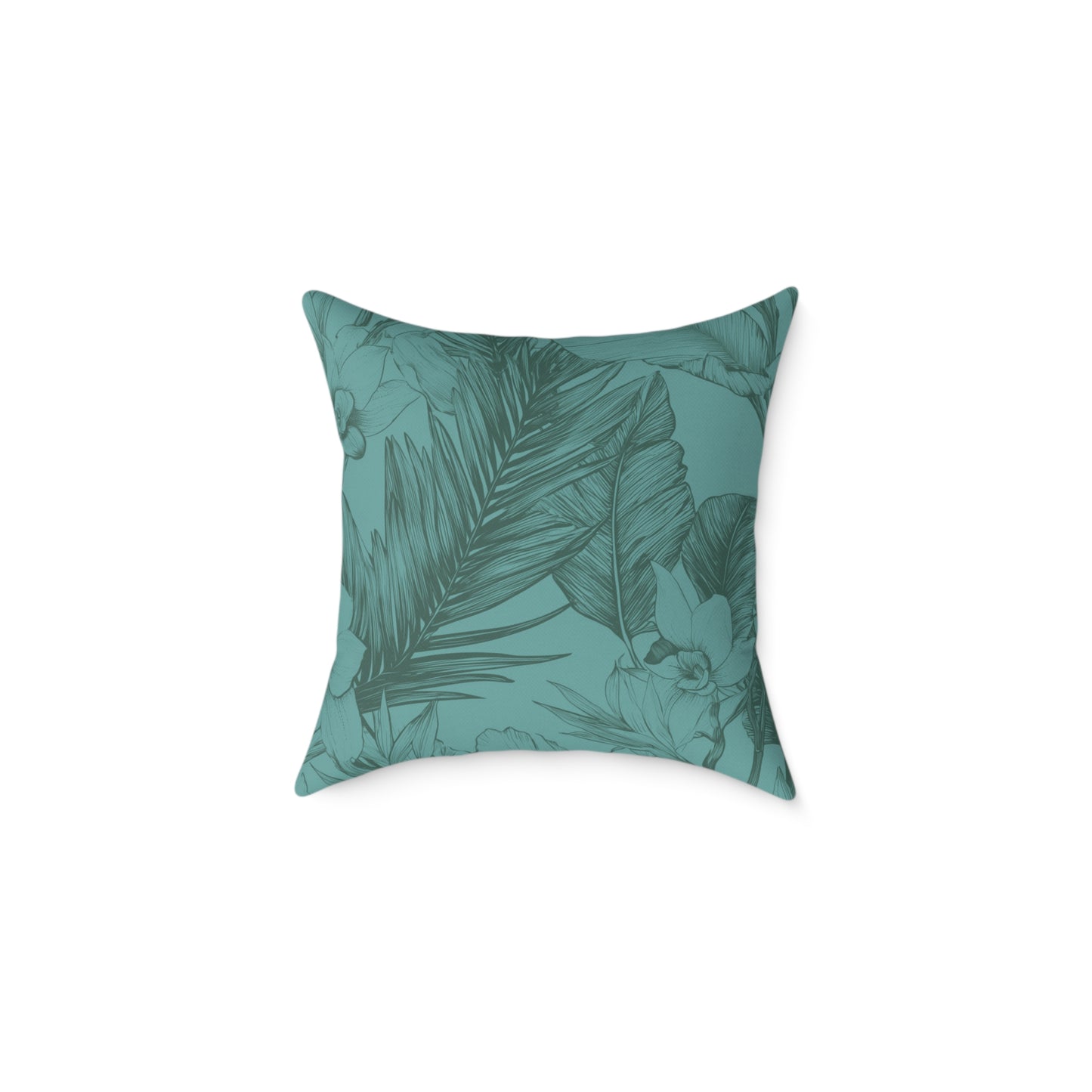 Ocean Grove Sketch - Square Poly Canvas Pillow