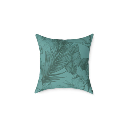 Ocean Grove Sketch - Square Poly Canvas Pillow