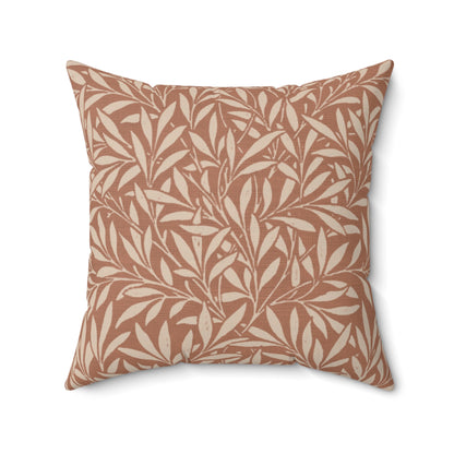 Terra Leaf - Faux Suede Square Pillow