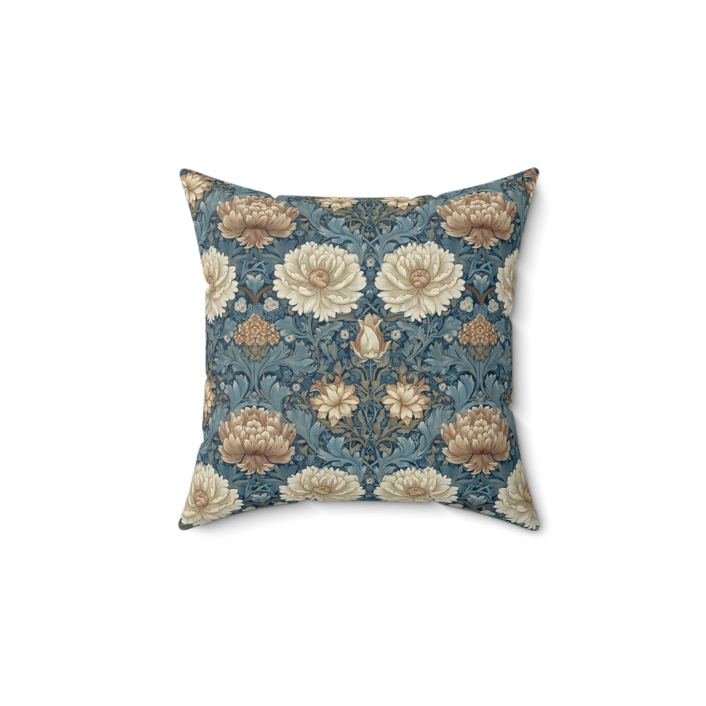 Vintage Bloom Repeat - Spun Polyester Square Pillow