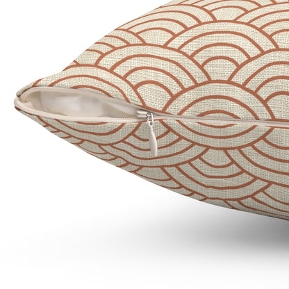 Terra Scallop - Spun Polyester Square Pillow