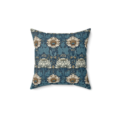 Blue Garden - Spun Polyester Square Pillow