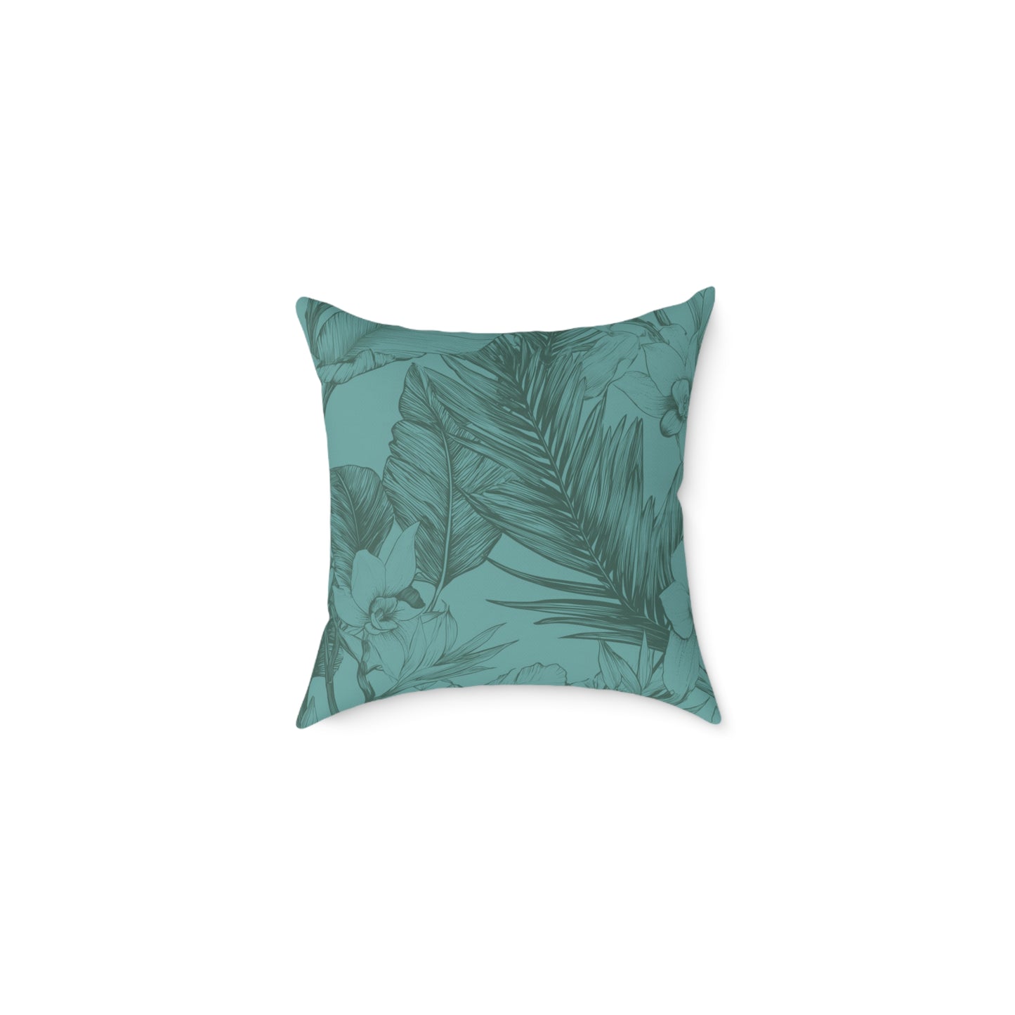 Ocean Grove Sketch - Square Poly Canvas Pillow