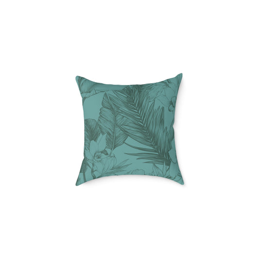 Ocean Grove Sketch - Square Poly Canvas Pillow