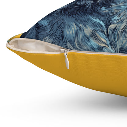 Spaniel Muse - Spun Polyester Square Pillow