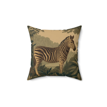 Savanna Striped Wanderer - Faux Suede Square Pillow