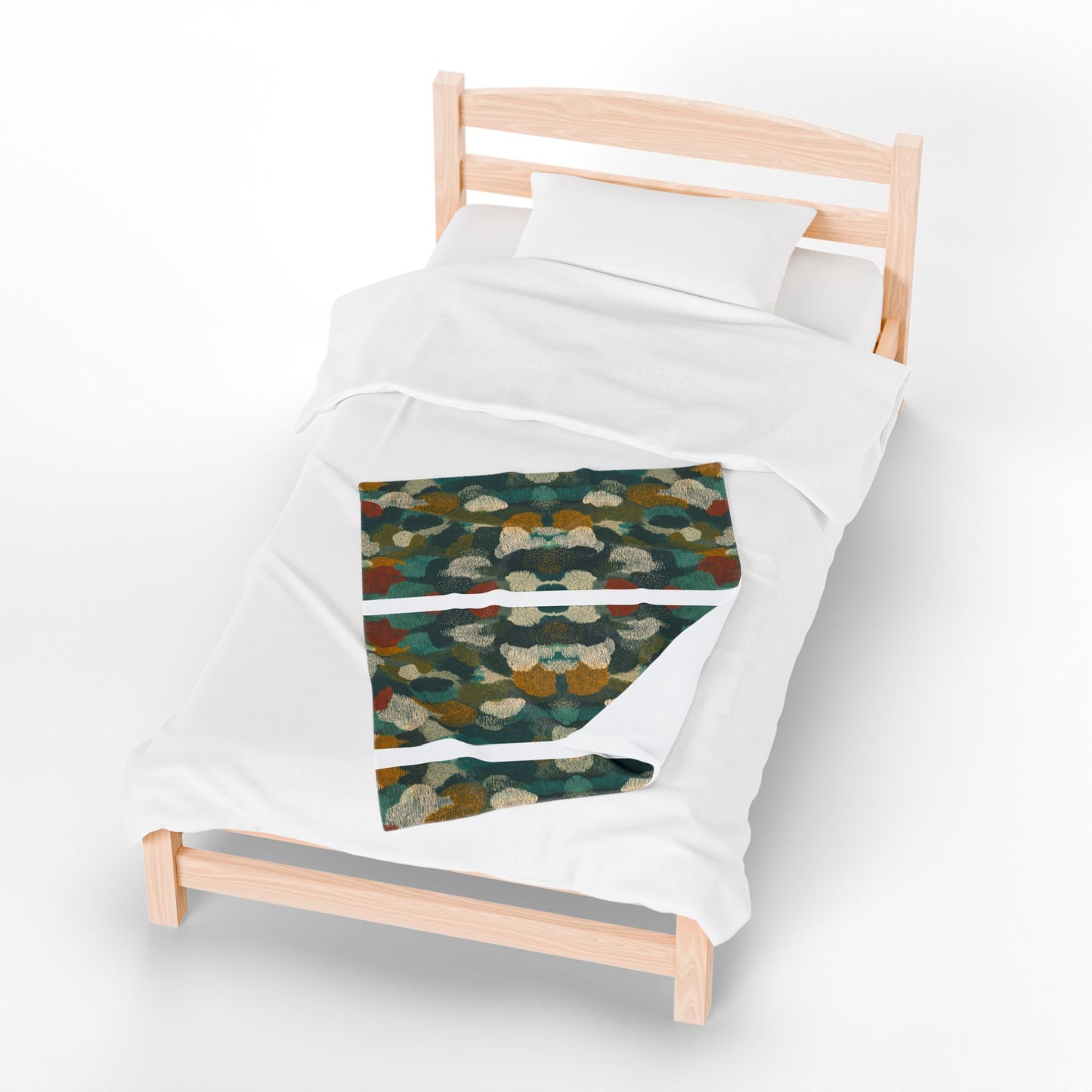 Midnight Forest Canopy - Velveteen Plush Blanket