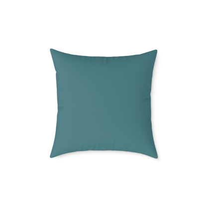 Loom Lines - Ocean - Square Poly Canvas Pillow