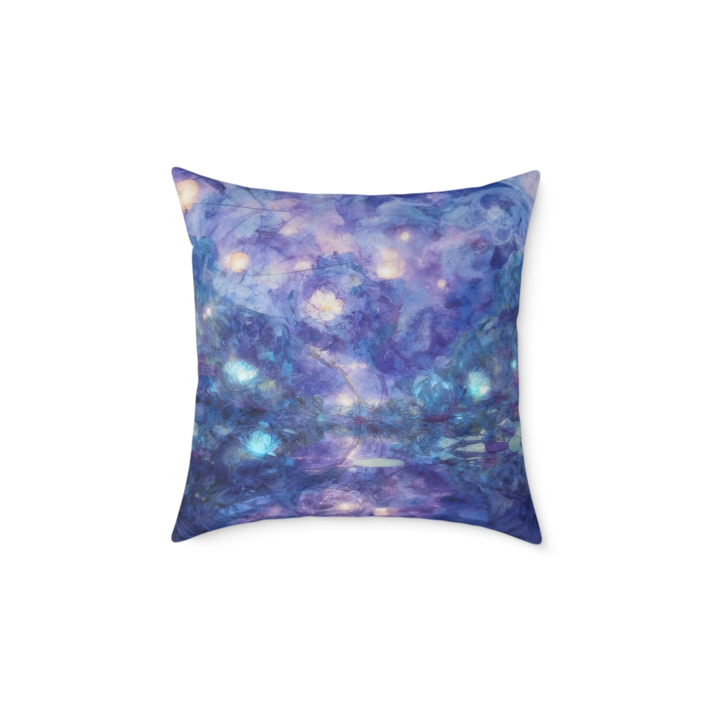 Celestial Dream Nebula - Square Poly Canvas Pillow