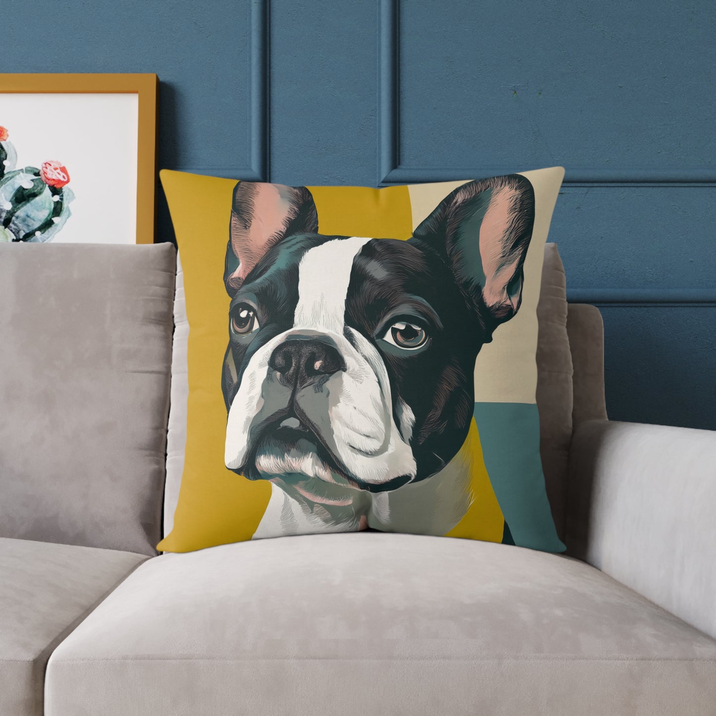 Boston Bright - Square Poly Canvas Pillow