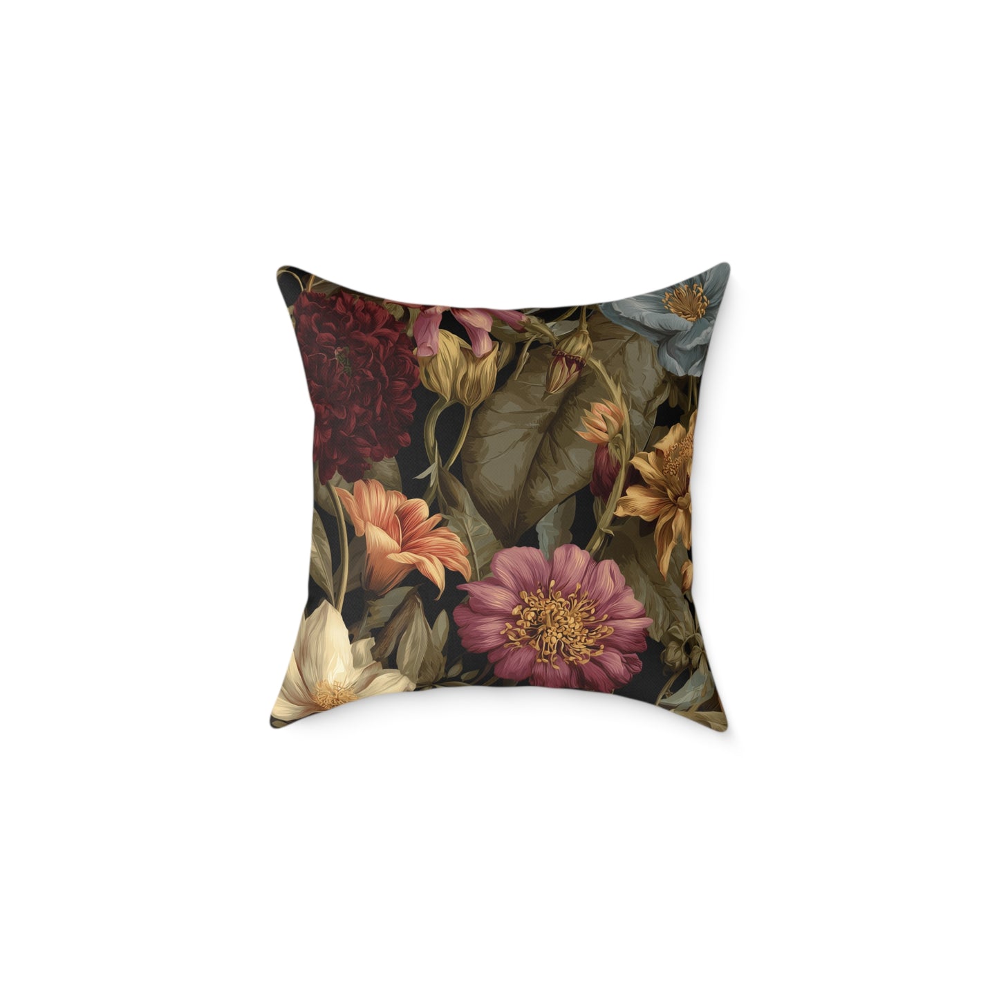 Wild Rose Conservatory - Square Poly Canvas Pillow