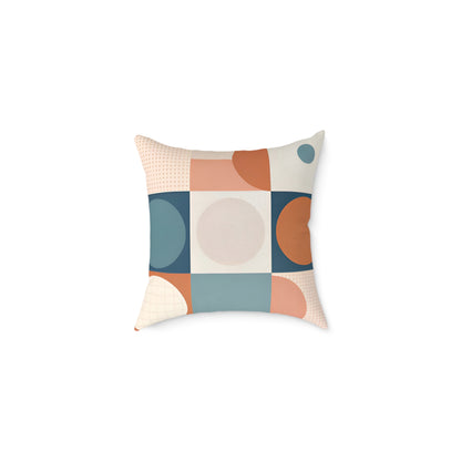 Mod Dot - Square Poly Canvas Pillow