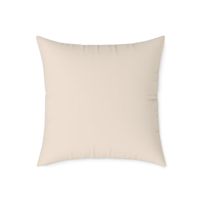 Retro Brushed Spots - Square Poly Canvas Pillow