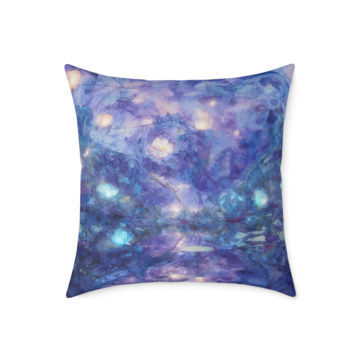 Celestial Dream Nebula - Square Poly Canvas Pillow