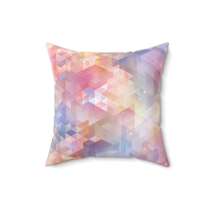 Luminous Prism Veil - Faux Suede Square Pillow
