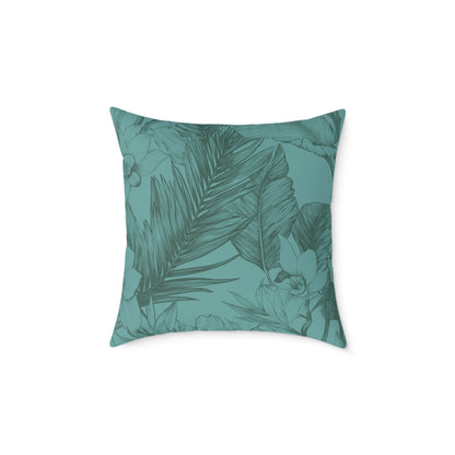 Ocean Grove Sketch - Square Poly Canvas Pillow