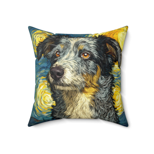 Starlit Shepherd - Spun Polyester Square Pillow