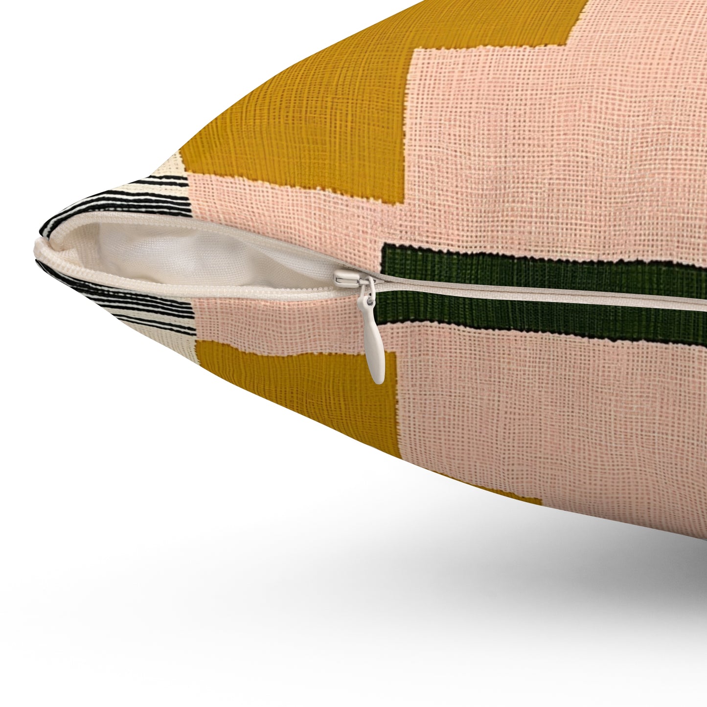 Colorblock Rhythm - Spun Polyester Square Pillow