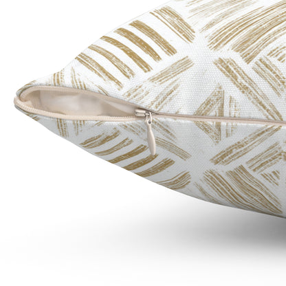 Sandstone Brush Weave - Spun Polyester Square Pillow