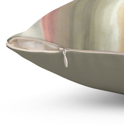 Sunset Waterfall Stripes - Spun Polyester Square Pillow