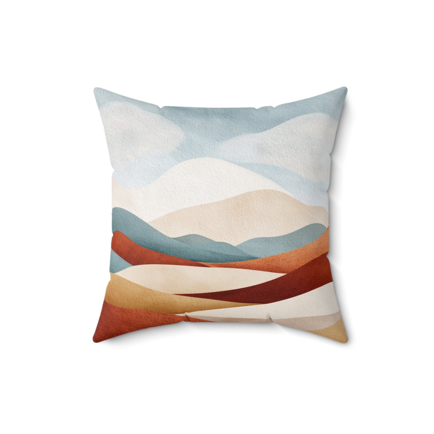 Rustic Cloud Dunes - Spun Polyester Square Pillow