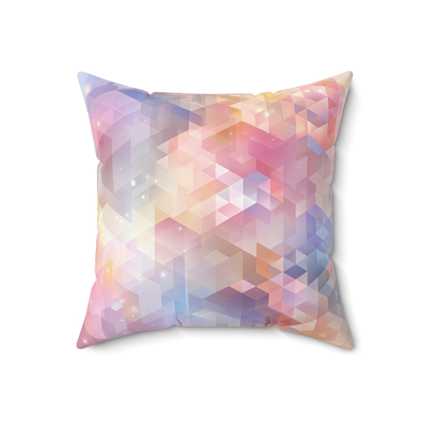 Luminous Prism Veil - Faux Suede Square Pillow
