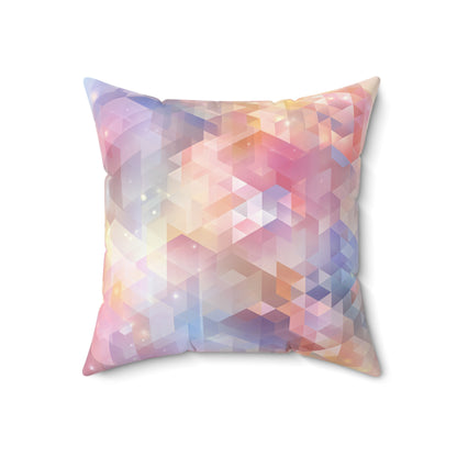 Luminous Prism Veil - Faux Suede Square Pillow