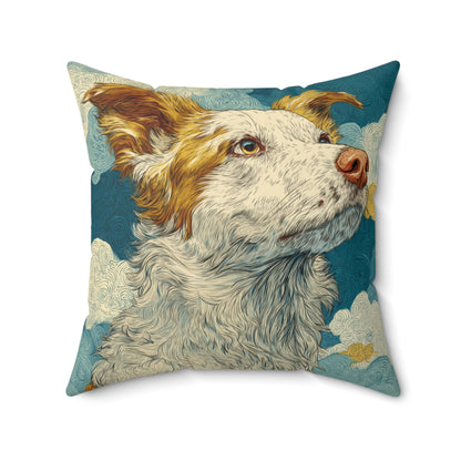 Sky Dreams Podenco - Spun Polyester Square Pillow