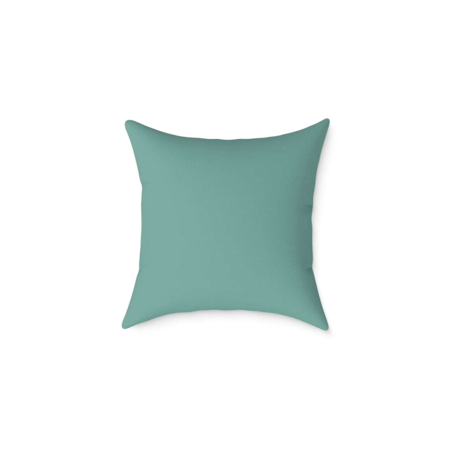 Pebble Scatter - Teal - Square Poly Canvas Pillow