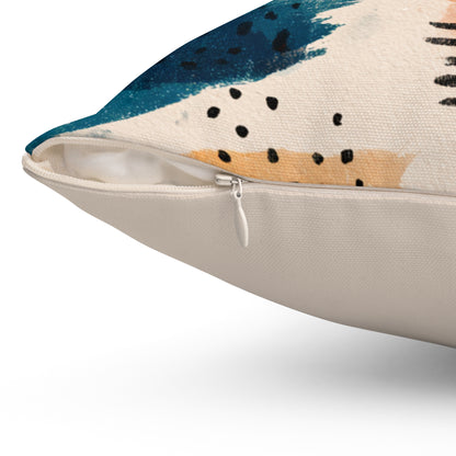 Festival Shapes Bloom - Spun Polyester Square Pillow