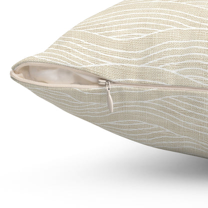 Soft Ripple - Spun Polyester Square Pillow