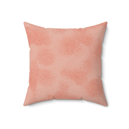 Peach Cloud - Spun Polyester Square Pillow