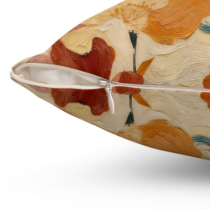 Autumn Bloom Tapestry - Spun Polyester Square Pillow