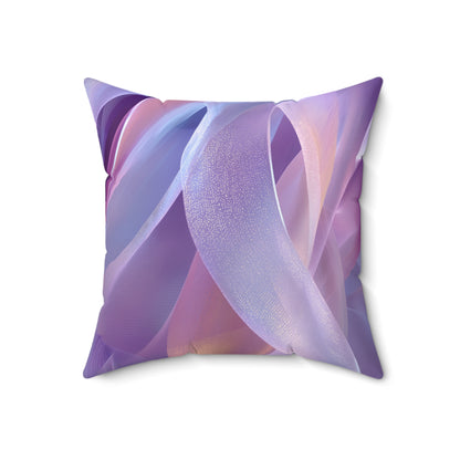Lavender Silk Motion - Spun Polyester Square Pillow