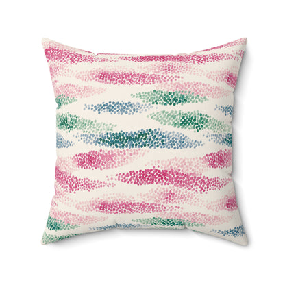 Wild Rose Tide - Spun Polyester Square Pillow
