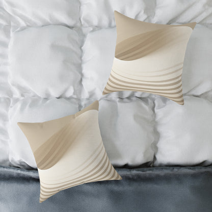 Sculpted Sands - Square Poly Canvas Pillow