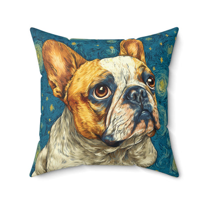 Star Watch Boxer - Spun Polyester Square Pillow