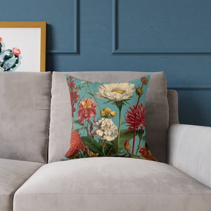 Garden Muse Meadow - Square Poly Canvas Pillow