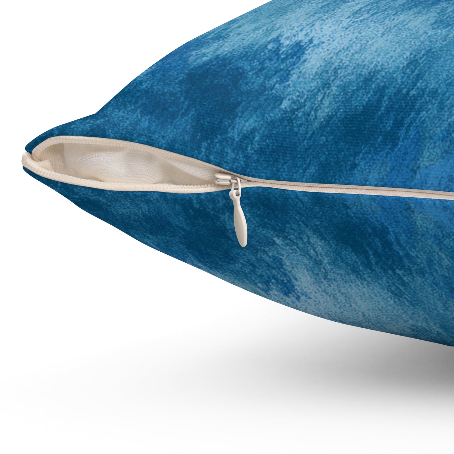 Indigo Water Drift - Spun Polyester Square Pillow