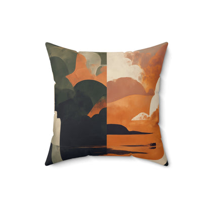 Ember Mirage - Spun Polyester Square Pillow