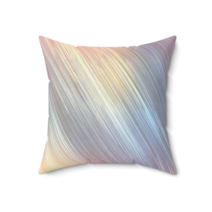 Golden Beam Streaks - Faux Suede Square Pillow