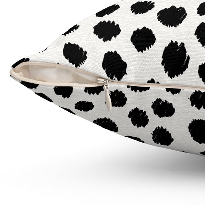 Soft Pollen Dot - Spun Polyester Square Pillow