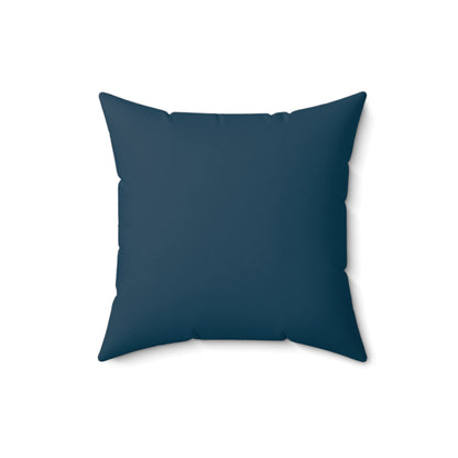 Cosmic Blue Collie - Spun Polyester Square Pillow