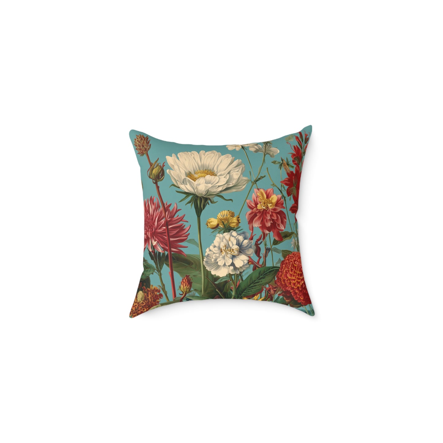 Garden Muse Meadow - Square Poly Canvas Pillow