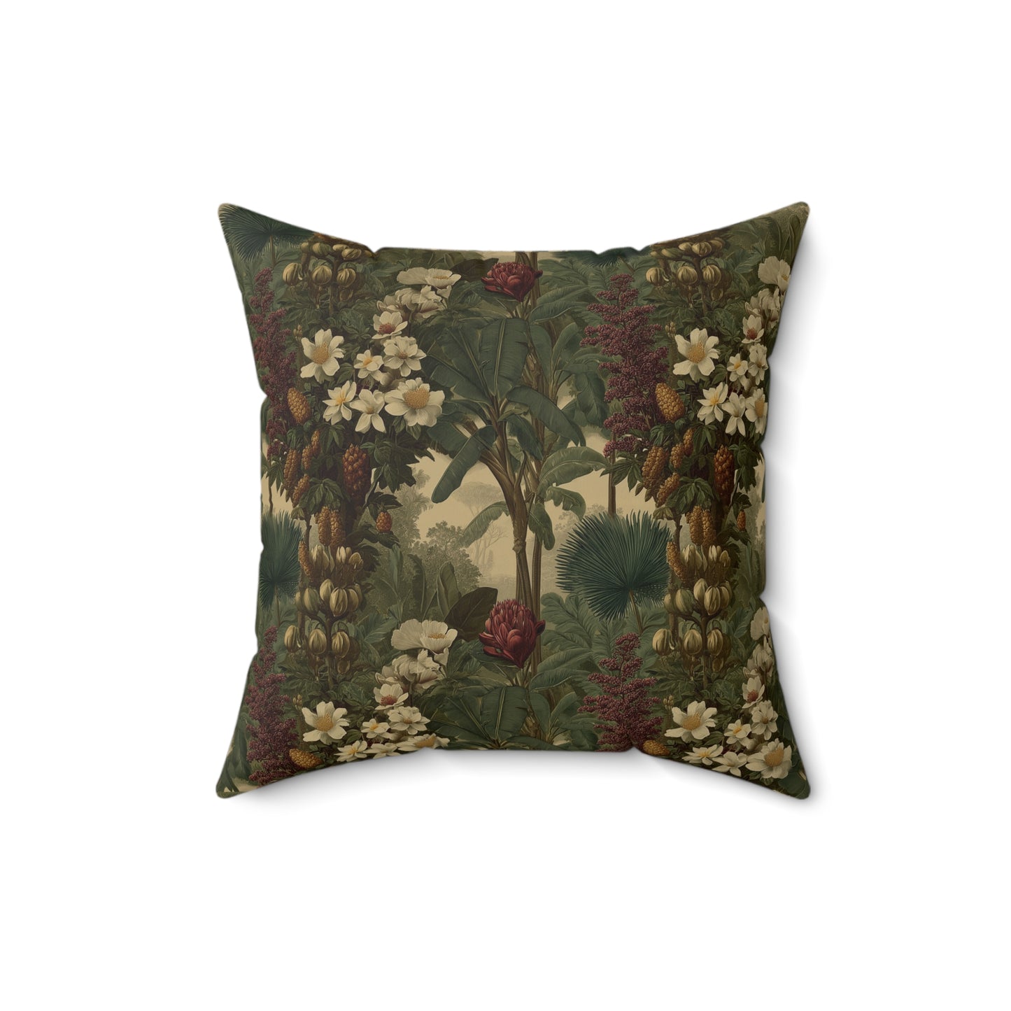 Thistlewood Woodland Bloom - Faux Suede Square Pillow