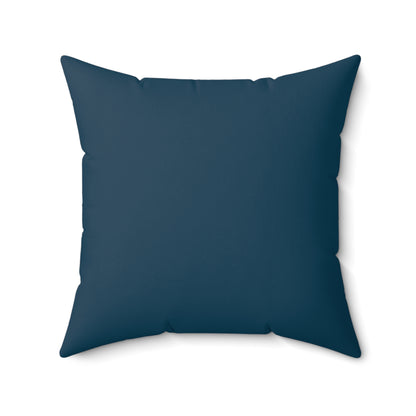 Cosmic Blue Collie - Spun Polyester Square Pillow