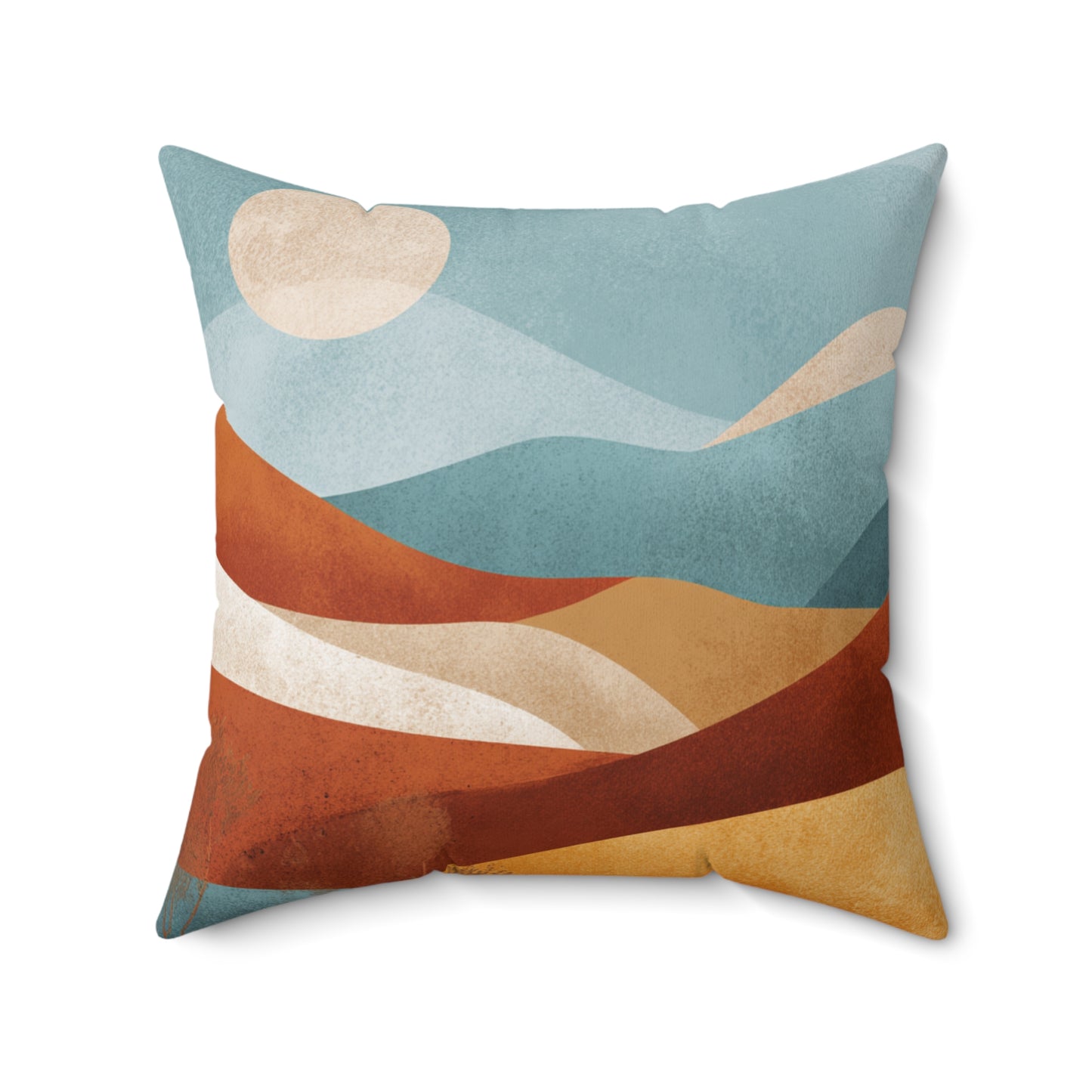 Blue Ridge Sunset - Spun Polyester Square Pillow