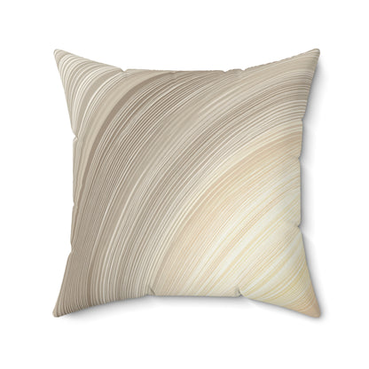 Radiant Halo Lines - Faux Suede Square Pillow