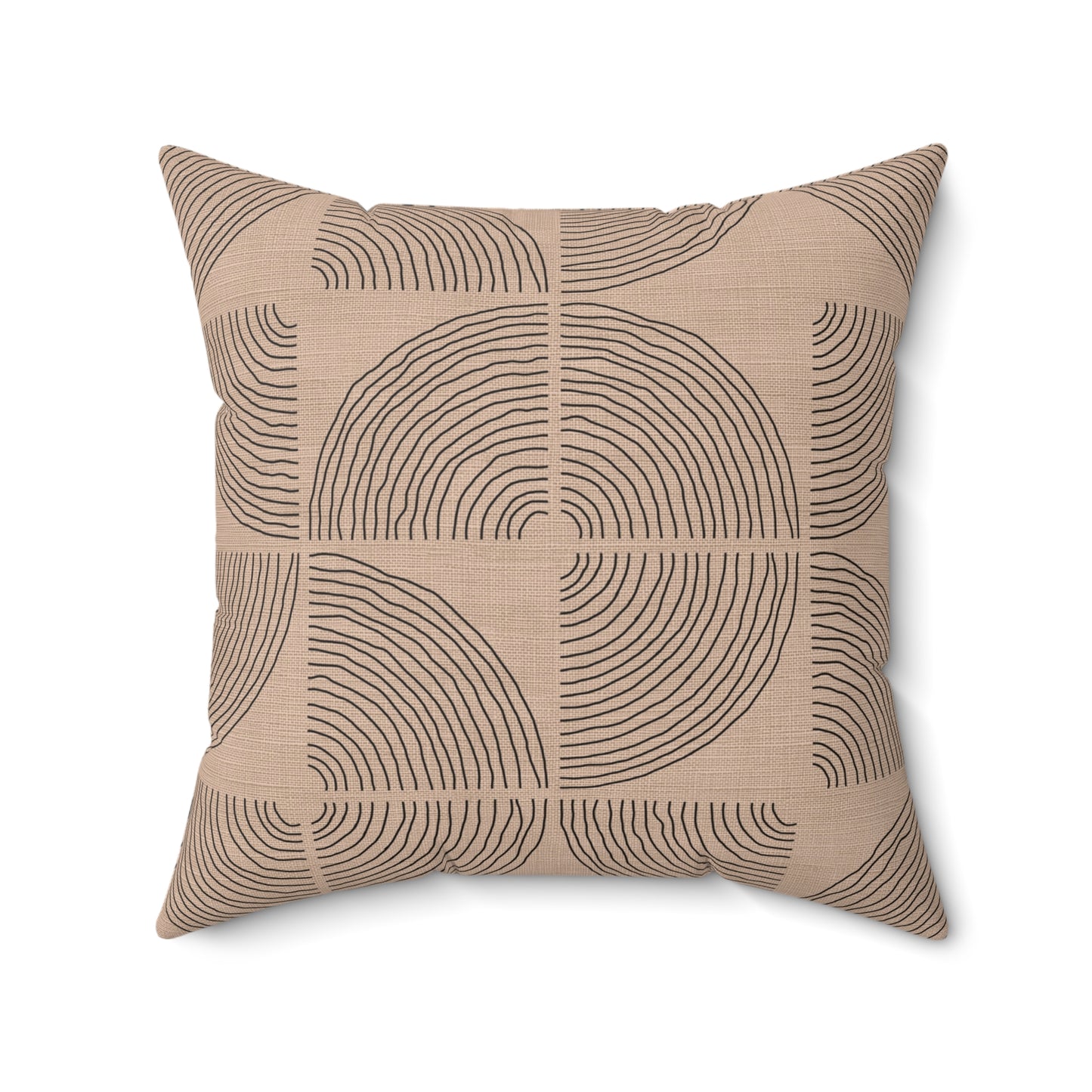 Soft Orbit - Faux Suede Square Pillow